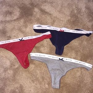 3 size medium Tommy Hilfiger thongs NWOT